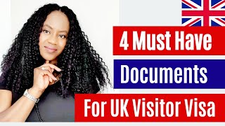 4 Important Documents Required For UK Visitor Visa 🇬🇧