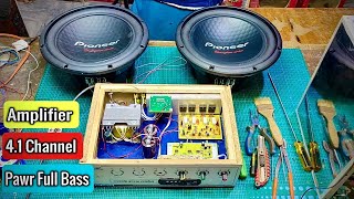 how to make 4.1 amplifier at home | home theatre kaise banaen | Amplifier