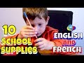 Learn How to Say 10 School Supplies | Fun French for Kids