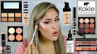 FULL FACE OF KOKIE COSMETICS | NEW LAUNCHES