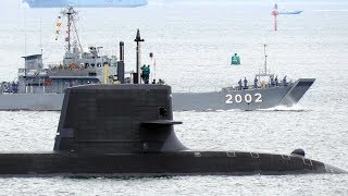 海上自衛隊そうりゅう型潜水艦 横須賀ベース沖シートライ 2019年6月27日