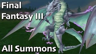 Final Fantasy III (iOS) - All Summons