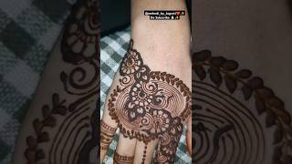 Back Hand Side Mehndi Design Arabic #hennaart #mehndi #viralvideo #trendingshorts #backhandmehndi