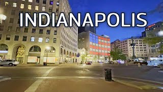 Indianapolis Nightlife: Walking in downtown Indianapolis at night