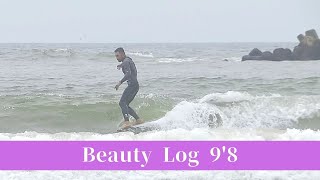 シングルフィン 　ロングボードBEAUTY LOG　9’8