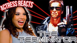 ACTRESS REACTS to THE TERMINATOR (1984) FIRST TIME WATCHING *I'll be back and Arnold is the man!!!*