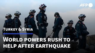 World powers rush to help Turkey and Syria following deadly earthquake | AFP