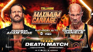 Hangman Adam Page vs Christopher Danielson | AEW COLLISION MAXIMUM CARNAGE 2025