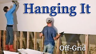 DIY Drywall Installation and how to Hang Drywall By Yourself as we learn some Hanging Drywall 101