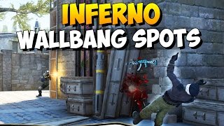 CS:GO - 10 Useful Wallbang Spots on Inferno