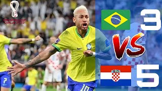 BRAZIL VS CROATIA EXTENDED HIGHLIGHTS (Neymar Unlucky Moments) FIFA WORLD CUP 2022