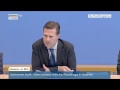 rücktritt des bamf präsidenten seibert auf bundespressekonferenz am 18.09.2015