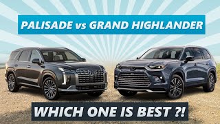 2024 Toyota Grand Highlander vs 2023 Hyundai Palisade – 3 Row SUV Champs !!