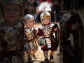 Adorable Baby Gladiator Fashion Show #cute #gladiator #baby #AI #runway #catwalk #bebe