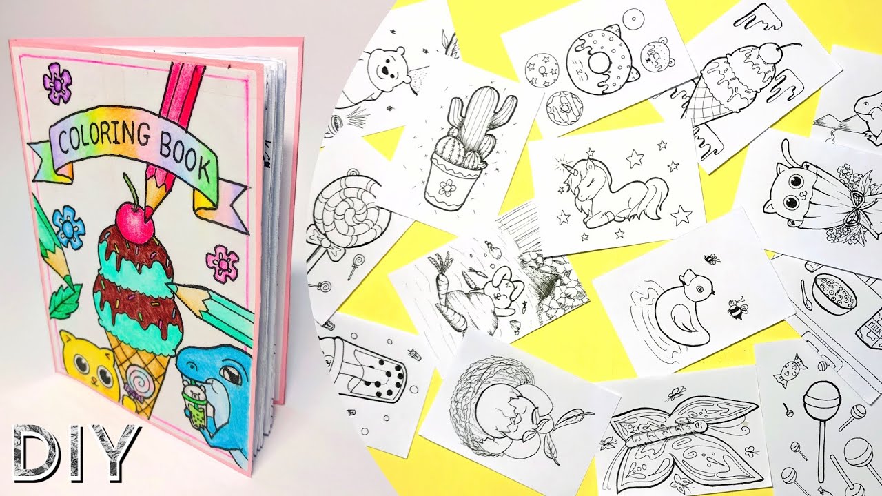 Diy Coloring Book Hand Drawing How I Create My Own Coloring Book