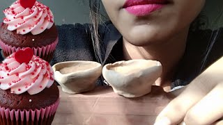 Red Bar ❤ || Tiny Diya With ClayPot Powder😋 ||Asmr Video