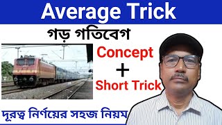 গড় গতিবেগের অংক | Average Speed Trick #psc #ssc #wbpsc #maths