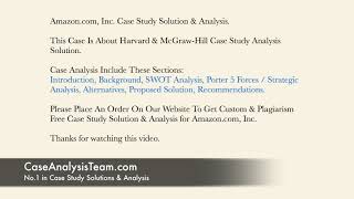 Amazon.com, Inc. Case Study Solution & Analysis