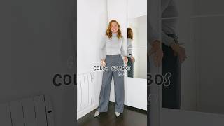 Colores que combinan con gris/ color combos with grey #fashion #colorcombinations #coloresdemoda