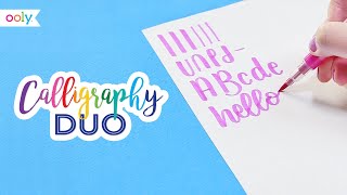 Calligraphy for Beginners Using OOLY Chisel Tip and Brush Markers