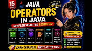 Operators in Java 🔥 Arithmetic, Logical, Relational & More Explained