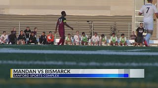 Boys Soccer: Mandan vs Bismarck High