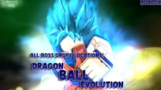 Dragon Ball Evolution All Boss Drops Location Roblox