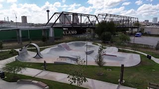 Drone video shows new park near Hays Street Bridge on San Antonio's east side