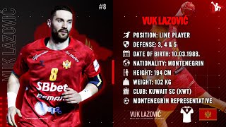 Vuk Lazovic - Line Player - Montenegro National Team - Highlights - Handball - CV - 2022/23