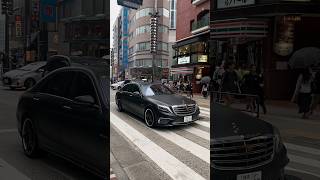 Cool Mercedes-Benz S63 AMG Driving on the Beautiful Tokyo Street 🇯🇵 #Mercedes #Shorts