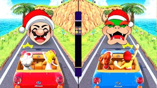 【マリオパーティスーパースターズ】ミニゲームマリオVsピーチVsワリオVsワルイージ(CPU最強 たつじん)