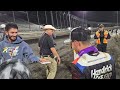 Kyle Larson's walk to the press conference after winning his third Knoxville Nationals