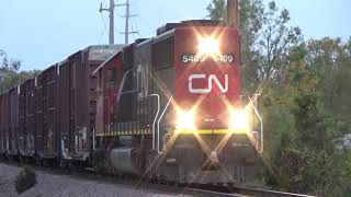 Canadian National SD60 5409 Leads Local L567 on 10/8/20 (Part 1)