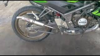 Test Sound Knalpot Proliner TS Stainless Fullsystem on Kawasaki Ninja 150 RR 2T