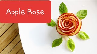 Make Rose From Apple |Apple Rose | Rose Made With Apple | Fruit Art