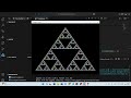 Sierpinski Triangle in Pygame | Python Fractal Animation