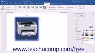 Word 2016 Tutorial Effects Settings Microsoft Training
