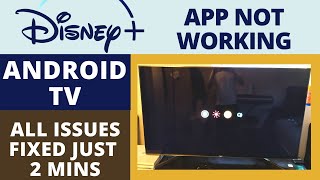 How to Fix Disney Plus Not Working On Android Smart TV || Disney Plus App Stuck On Loading Screen