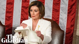 Nancy Pelosi appears to prepare in advance to rip up Trump's speech