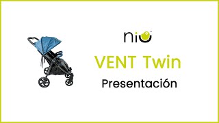 NIU VentT Vent Twin CARRO GEMELAR para Bebés, Silla de Paseo