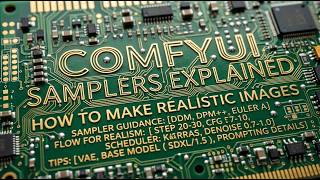 Comfyui Samplers Explained and how to make realistic images