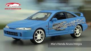 ck-modelcars-video: Mia's Honda Acura Integra 1995 Film Fast \u0026 Furious 2001  Jada Toys