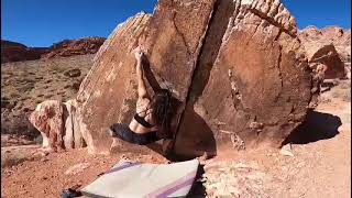 Thot Provoking V4/5 Red Rock Bouldering