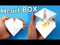 How to Make 3D Origami Heart Box - HEART BOX TUTORIAL