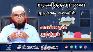 மரணித்தவர்களை அடிக்கடி கனவில் காண்பதன் அர்த்தம்_ᴴᴰ┇அஷ்ஷைக் முபாரக் மஸ்வூத் மதனி┇Islamiya Otrumai┇