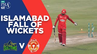 Islamabad Fall of Wickets | Multan Sultans vs Islamabad United | Match 31 | HBL PSL 6 | MG2L
