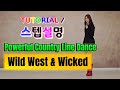 💟TUTORIAL | 스텝설명💟 Wild West & Wicked Line Dance | #국금선라인댄스 #tutorial #라인댄스스텝설명