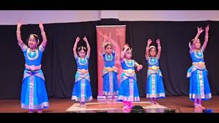 Beginner students performing at Natya Samarpanam 2024