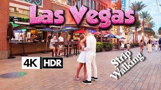 Las Vegas Strip Walking Tour 2024 | Bellagio Fountains to Caesars Palace 4K HDR