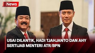 AHY Ucapkan Terima Kasih ke Jokowi dan Hadi Tjahjanto usai Sertijab  - iNews Siang 22/02